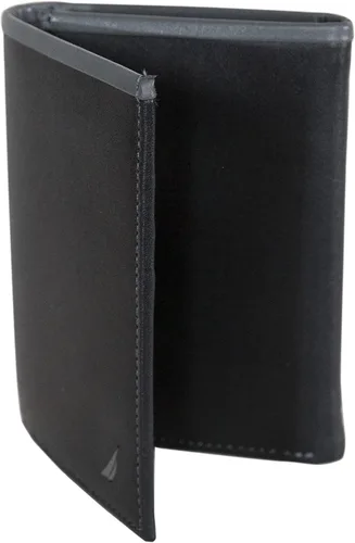 Vista 4 de Nautica Men's Trifold Wallet RFID Blocking Protection ID Window Card Slots Genuine Leather Durable