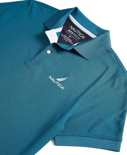Vista 3 de Nautica Polo Navtech con cuello a rayas para hombre