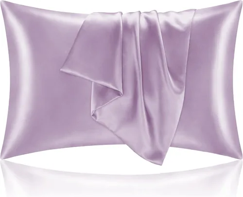 Vista 66 de BEDELITE Funda de almohada de satén para cabello y piel, súper suave y refrescante similar a las fundas de almohada de seda, paquete de 2 con cierre