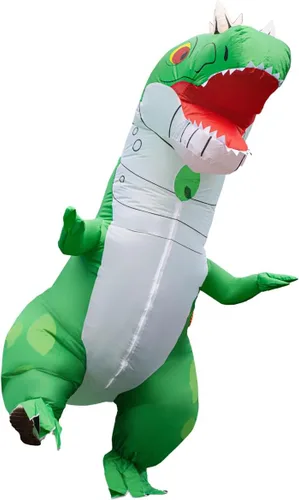 Vista 3 de Luxanna Disfraz inflable para adultos, Navidad, Halloween, fiesta, cosplay, traje de hombre y mujer, disfraz divertido de cuerpo completo