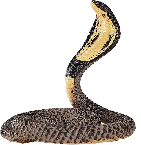 Vista 4 de MOJO King Cobra Realista Internacional Juguete Réplica de Juguete Pintada a Mano