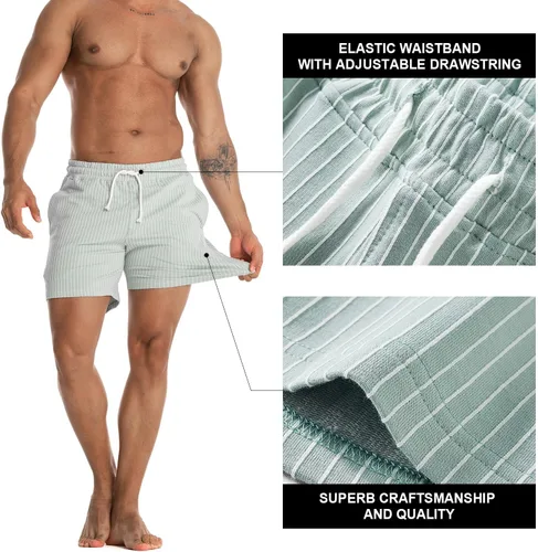 Vista 2 de FIROTTII Pantalones cortos de entrenamiento para hombre, entrepierna de 5 pulgadas, pantalones cortos deportivos casuales para hombre