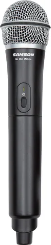 Vista 4 de Samson Go Mic - Sistema inalámbrico digital móvil con micrófono de mano dinámico Q8/transmisor con paquete de garantía extendida