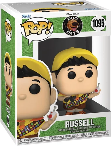 Vista 3 de POP Disney Pixar: Dug Days - Figura de vinilo Russel Funko (incluye funda protectora de caja compatible)