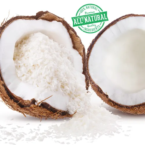 Vista 3 de Herbaila Coco rallado sin azúcar, 1 libra de copos de coco sin azúcar, virutas de coco secas, ralladuras de coco trituradas y en hojuelas. Todo