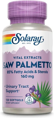 Vista 10 de SOLARAY - Extracto de palma enana americana – Salud de próstata y apoyo del tracto urinario – 136 mg de ácidos grasos y esteroles – verificado