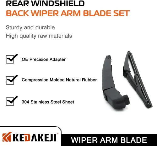 Vista 2 de Juego de limpiaparabrisas trasero compatible con Nissan Rogue 2014-2018 compatible con Nissan Pathfinder 2013-2018