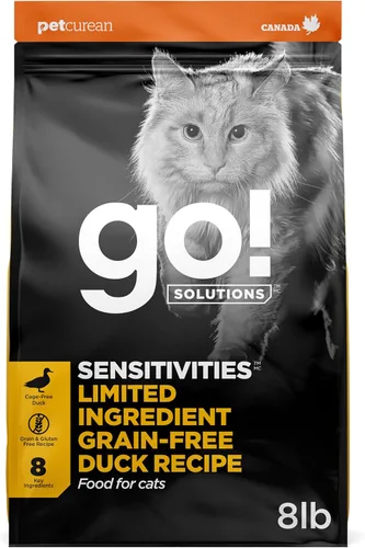 Vista 16 de Go! Solutions Sensitivities Limited Ingredient Duck Dry Cat Food, 3 lb