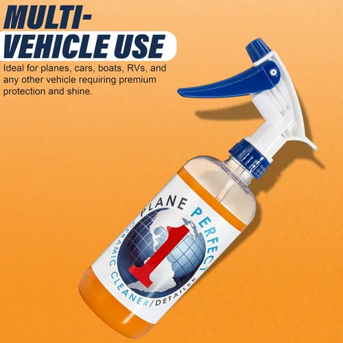 Vista 9 de Plane Perfect 1 revestimiento de cerámica SiO2 de grado aeronáutico – Spray detallador rápido de alto brillo – Sin agua, protección hidrofóbica