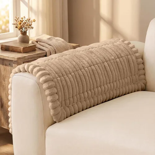 Vista 43 de decorUhome Funda de sofá para perros, funda antideslizante y mullida para sofá, para asiento, respaldo y reposabrazos, protector de sofá suave