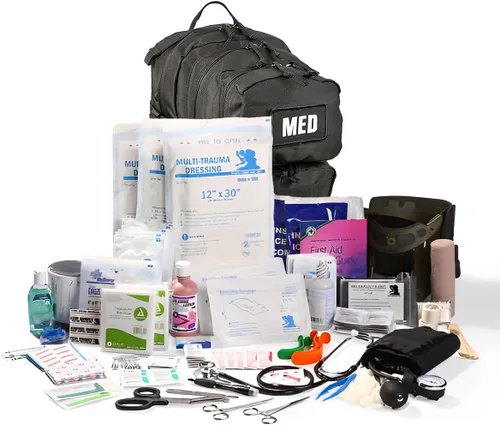 Vista 2 de Elite First Aid Kit táctico T #3 - Negro