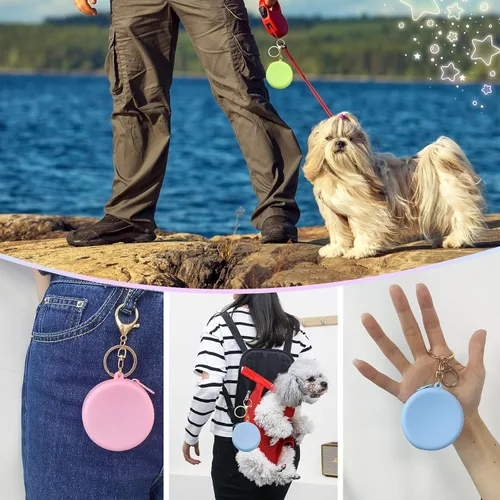 Vista 7 de 4 bolsas de silicona para perros pequeños, bolsa de entrenamiento de mascotas de tamaño bolsillo, diseño de cremallera, sin perfume, reutilizable