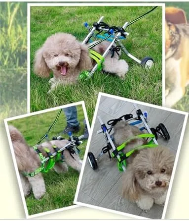 Vista 5 de Adjustable Dog Wheelchair, Suitable for Pets with Inconvenient Hind Legs, Soft Harness, Light Weight and Easy to Assemble
