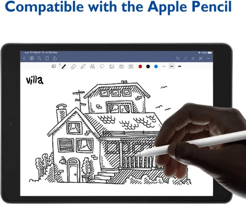 Vista 6 de Mothca Protector de pantalla de vidrio templado mate para iPad Air 3 (2019) de 10.5 pulgadas y iPad Pro 10.5" (2017) [NO Privacidad], antirreflejos
