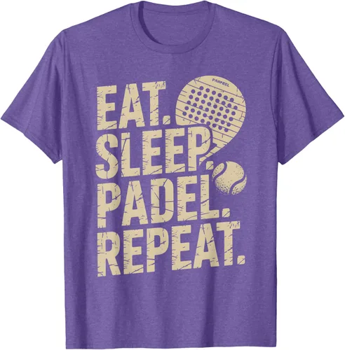 Vista 6 de Camiseta Eat Sleep Padel Repeat Padel Jugador de Tenis