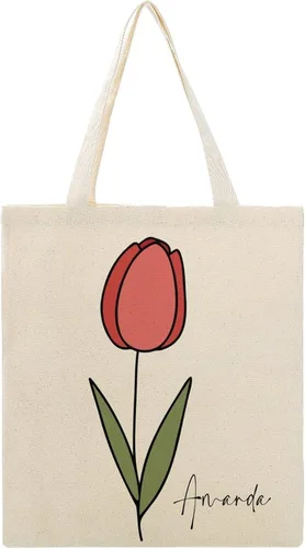 Vista 32 de Bolso de mano personalizado de la flor del nacimiento del mes del nacimiento