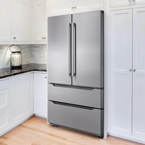 Vista 11 de 36 in. Lumin Coll 22.5 cu. ft. Refrigerador de puerta francesa, acero