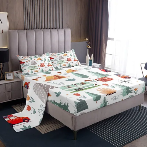 Vista 68 de Erosebridal Juego de sábanas con diseño de gato tamaño individual, sábana encimera Kawaii Garfield para niños y niñas, sábanas con huellas de patas
