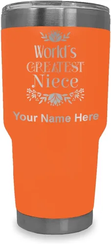 Vista 9 de LaserGram Vaso aislado al vacío de 20 onzas, con grabado personalizado incluido (negro)