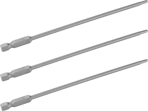 Vista 3 de 10 puntas de destornillador hexagonal, punta de destornillador Torx de acero S2, puntas magnéticas hexagonales de 0.098 pulgadas con 5.99 pulgadas