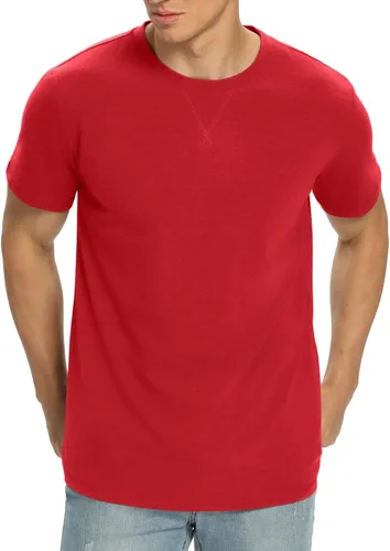 Vista 11 de NITAGUT Camiseta clásica de algodón para hombre con cuello redondo
