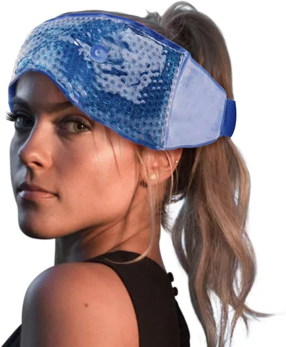 Vista 2 de FOMI Care - Bolsa de hielo para mandíbula y frente fría y caliente Envoltura de cuentas de gel flexible para ATM, muelas del juicio, cirugía oral