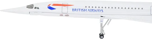 Vista 7 de TANG DYNASTY 1:200 Concorde British Airways Modelo de avión de metal modelo de avión de juguete