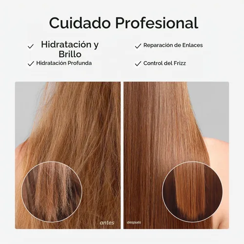 Vista 7 de KERA FRUIT Mascarilla para el cabello acondicionador profundo – Queratina y extractos de frutas para reparación, hidratación y brillo del cabello