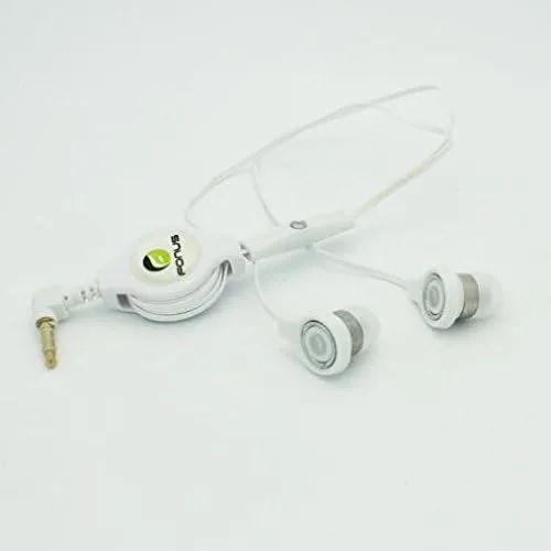 Vista 6 de Auriculares retráctiles manos libres con micrófono dual auriculares intrauditivos con cable [0.138 in] [blanco] para iPod Nano 5ª, 7ª