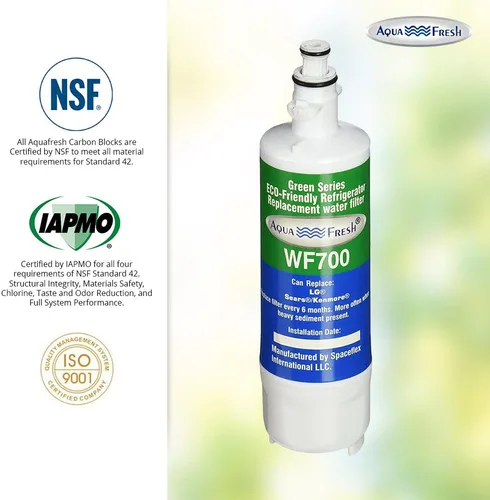 Vista 7 de Aqua Fresh ADQ36006101 - Filtro de agua de repuesto compatible con LG LT700P, 9690, ADQ36006102, RFC 1200A, ADQ36006101-S, LFXS30766S, WSL-3, FML-3