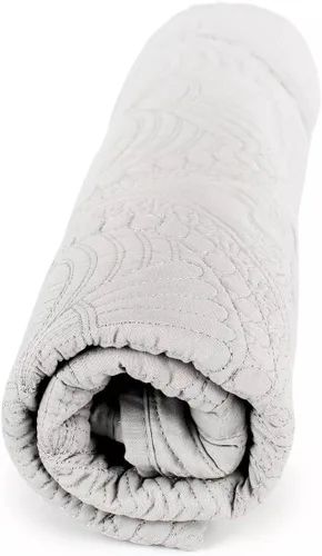 Vista 5 de Personalized Passion Mantas de bebé para niñas y niños - Manta con monograma con nombre bordado - Edredón de algodón súper suave y acogedor con Gris
