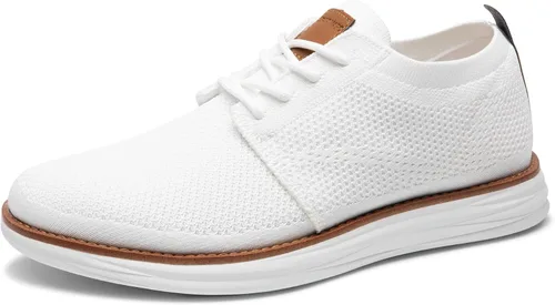 Vista 13 de Bruno Marc Zapatillas de malla para hombre Oxfords ligeras Albaricoque
