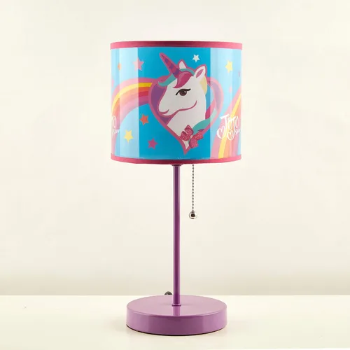 Vista 17 de Lámpara de mesa para niños Frozen 2 con cadena de tracción, metal, pantalla decorativa impresa temática Multicolor