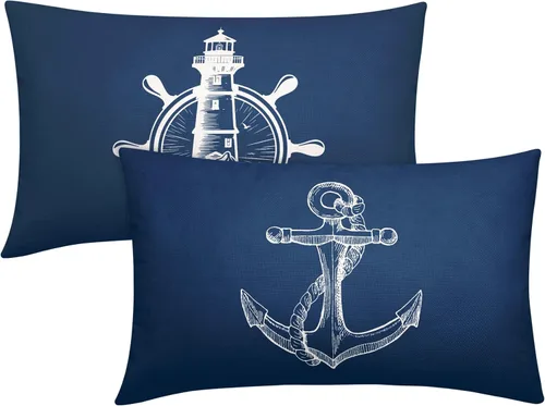 Vista 25 de Happy Halloween - Juego de 2 fundas de almohada decorativas de lino y algodón negro con diseño de murciélago blanco de 16 x 16 pulgadas, fundas