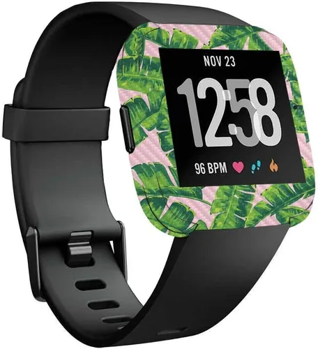 Vista 21 de MightySkins Piel de Fibra de Carbono para Fitbit Versa – Madera abstracta Protectora y duradera Acabado de fibra de carbono texturizada Fácil