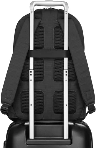 Vista 5 de Moleskine Mochila Metro, almacenamiento para laptop de 15 pulgadas, mochila de negocios, para hombres, mujeres, color negro