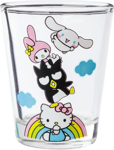 Vista 2 de Silver Buffalo Sanrio Hello Kitty and Friends Rainbow With Badtz-Maru, My Melody, Cinnamoroll, Kuromi, Little Twin Stars, Pochacco, Keroppi, Tuxedo