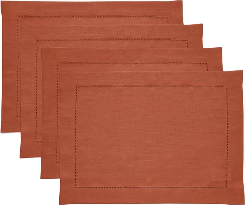 Vista 36 de Solino Home Juego de 4 manteles individuales cuadrados de 14 x 14 pulgadas, lino 100 % puro, de 14 x 14 pulgadas, dobladillo clásico, lavables a