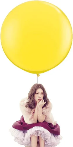 Vista 9 de IN-JOOYAA Globos redondos grandes de 36 pulgadas, paquete de 5 globos de látex gigantes de color rosa intenso para decoraciones de fiestas