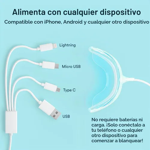Vista 2 de Kit de blanqueamiento de dientes con 32 luces LED profesional completo en casa sistema de blanqueamiento de teléfonos inteligentes - El mejor