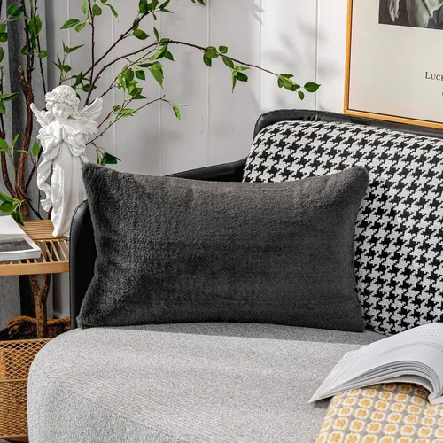 Vista 10 de Home Brilliant Funda de almohada negra cuadrada de piel sintética de 18 x 18 pulgadas, fundas decorativas para decoración de fiestas de otoño, 1