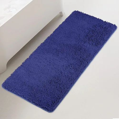 Vista 198 de Yeaban Alfombra de pasillo de baño de 24 x 72 pulgadas, antideslizante, alfombra de baño larga de felpilla gruesa, absorbente y lavable, alfombra