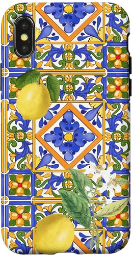 Vista 5 de Sicilian,Italian,Summer,Tiles,Citrus,Mosaic,Majolica Art Case for iPhone 17