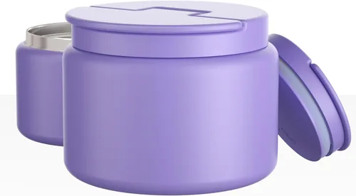Vista 9 de Termo de sopa de 14.5 onzas para comida caliente para niños, tarro de comida aislado al vacío, termo de sopa sin torsiones para comida caliente