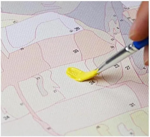 Vista 2 de ZMHZMY Kit de pintura al óleo por números, kit de pintura al óleo por números, kit de pintura al óleo, lienzo de dibujo para decoración del hogar