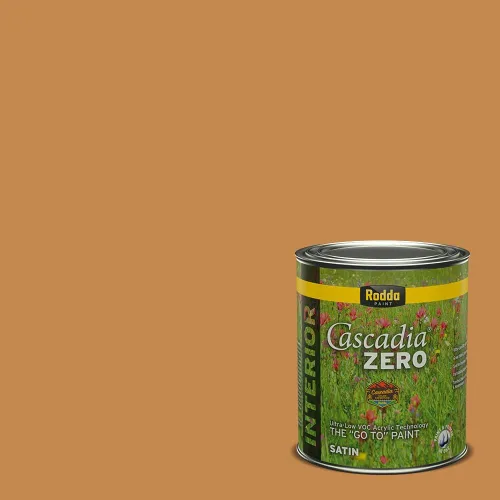 Vista 194 de Rodda Paint CASCADIA ZERO - Pintura plana e imprimación para interiores en uno, cuarto de galón, crema de ballet