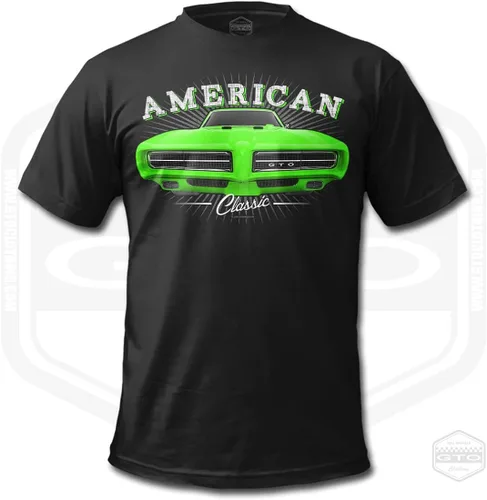 Vista 5 de 1969 GTO Tribute - Camiseta para hombre, color negro, idea de regalo para fanáticos del coche americano S-6XL Fabricado en Estados Unidos