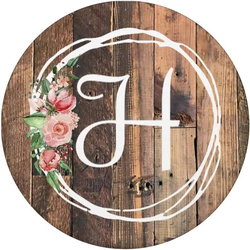 Vista 3 de Chic Country - Palancas de madera sintética personalizadas con letra H para teléfonos y tabletas