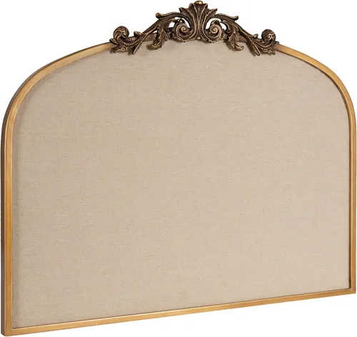 Vista 17 de Kate and Laurel Arendahl Vintage Ornate Framed Wide Arch Pinboard Negro