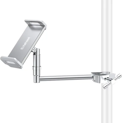 Vista 10 de Soporte de aluminio Elitehood para iPad para soporte de micrófono, soporte lateral para iPad para música con soporte para micrófono, soporte